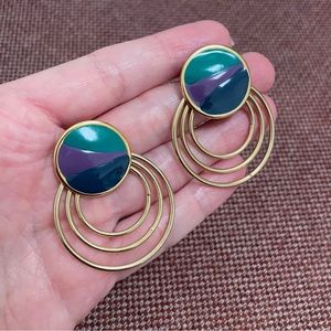 Vintage 80’s 90’s Round Post Earrings